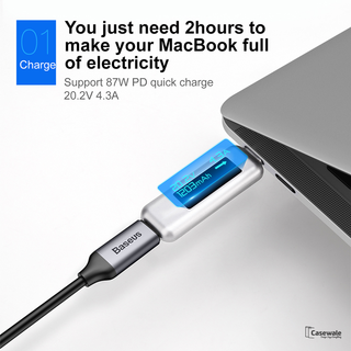 Baseus 86W USB Type C 4.3A Quick Charging Cable For iPhone