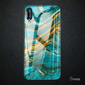 Luxury Artistic Marble Glass Case for Vivo V11 Pro