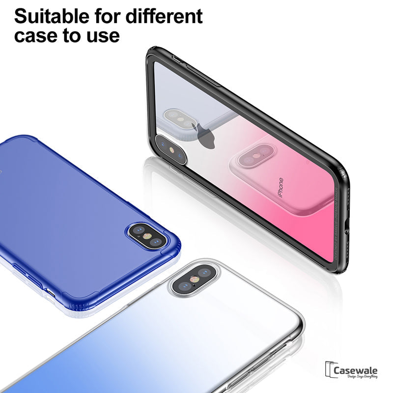 iPhone X 9H Gradient Back Tempered Glass