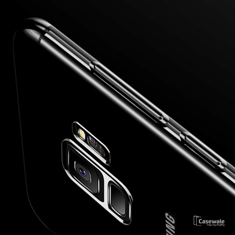 Galaxy S9/S9 Plus High-end Fashion Transparent Plated Phone Case