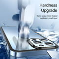 iPhone 13 Series Luxury Stainless Steel Frame Transparent Case