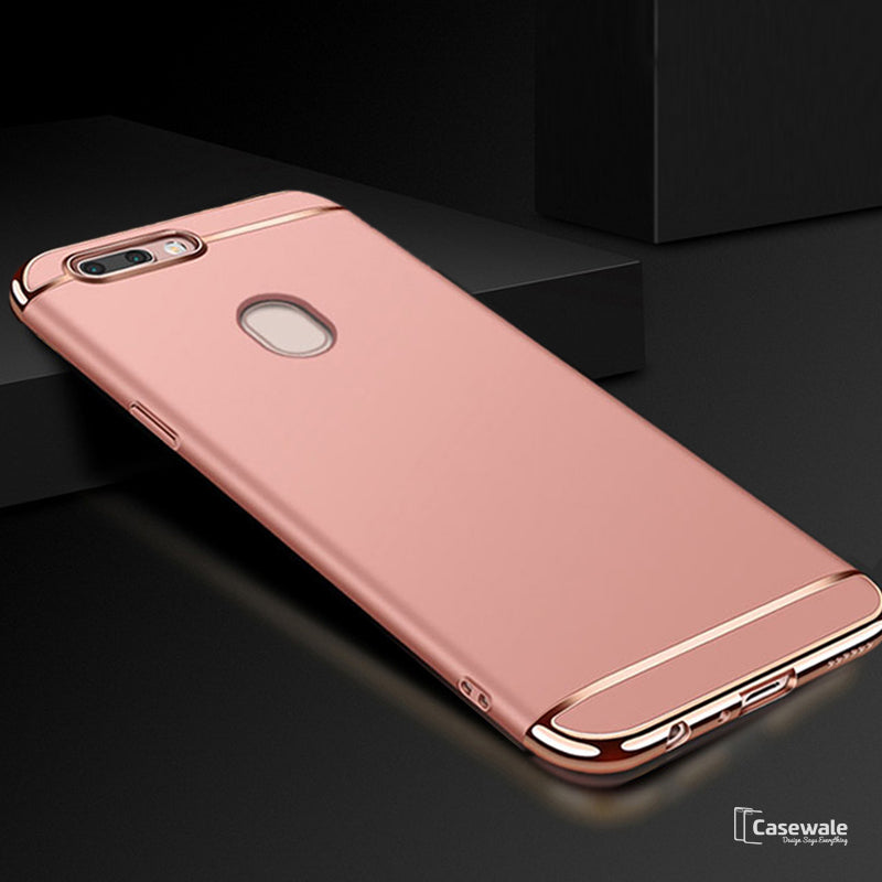 Luxury Electroplating 3 in 1 Case for OnePlus 5T