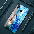Luxury Artistic Marble Glass Case for Oppo Realme 3 Pro