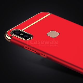 Luxury 3 in1 Electroplating Back Case For VIVO V9