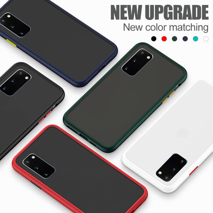 Anti-knock Armor Transparent Matte Case for Galaxy S20/ S20 Plus