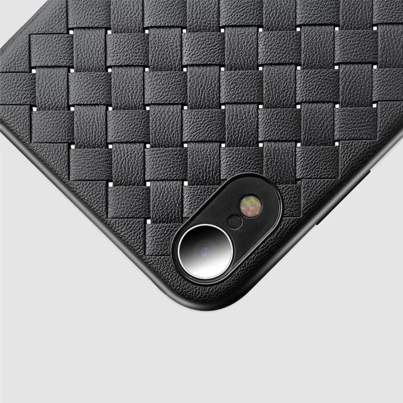 Luxury Grid Weaving Ultra Thin Protective Case for iPhone XR