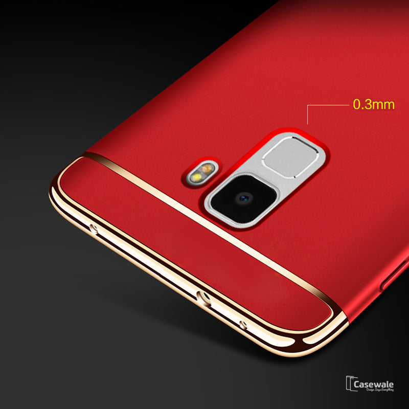 Luxury 3 in 1 Electroplating Back Case for Galaxy A8 Plus