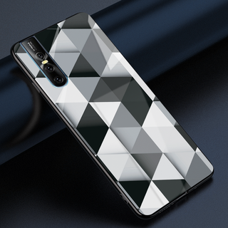 Ashford Color Marble Pattern Glass Case for Vivo V15