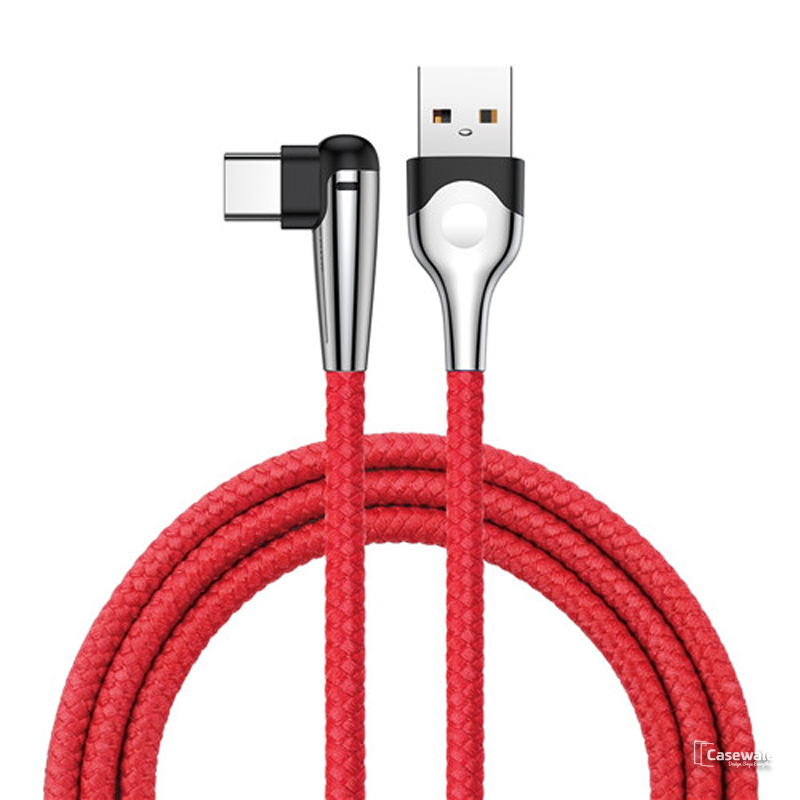 Baseus 90 Degree Lighting USB Type C Cable For Samsung