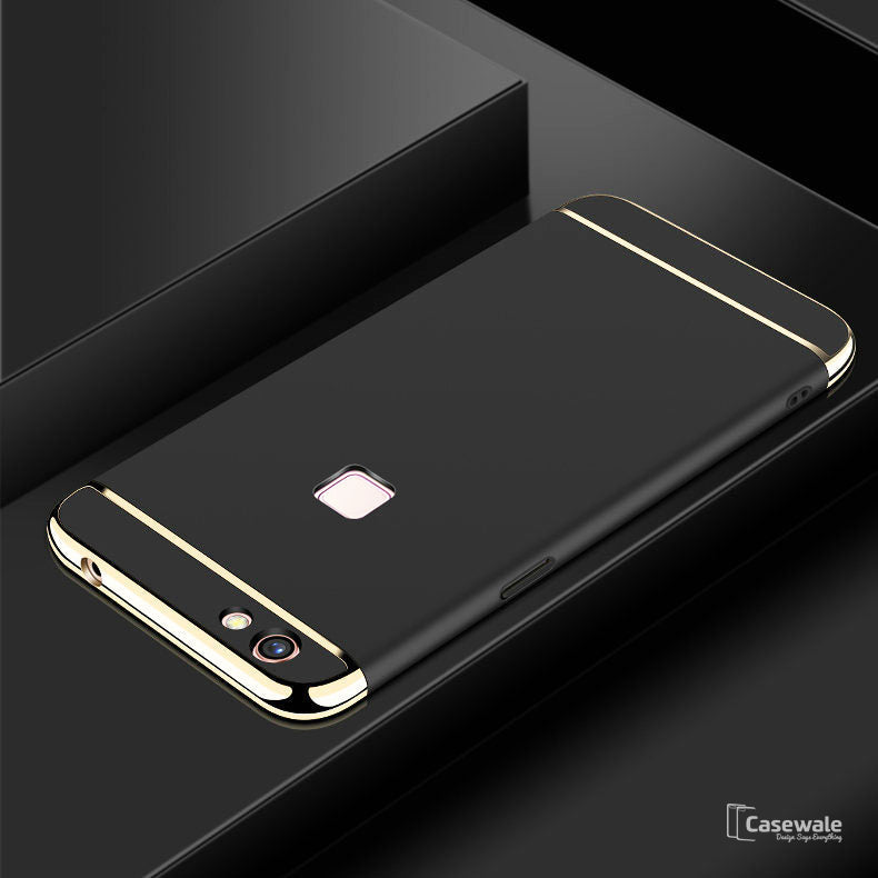 Luxury Electroplating 3 in 1 Case for Vivo V7/ V7 Plus