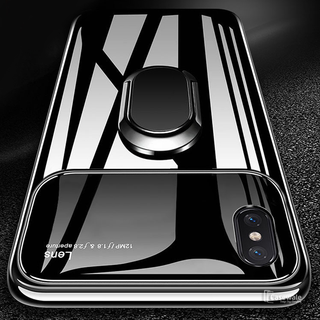 Luxury Mirror Effect Ring Bracket Case for iPhone