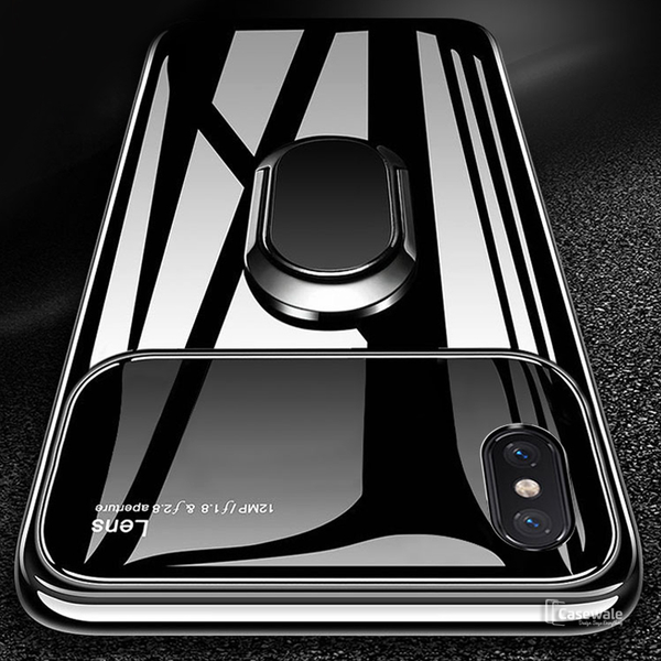 Luxury Mirror Effect Ring Bracket Case for iPhone