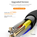 MCDODO 3-in-1 Micro USB Type C Charging Cable for iPhone Samsung [6 Months Warranty]