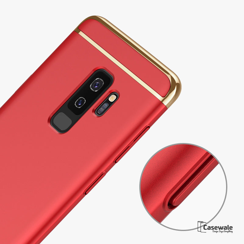 Galaxy S9/ S9 Plus Electroplating 3 in 1 Hard Back Case