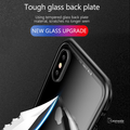 Magnetic Apple Logo Embossed Glass Case for iPhone X