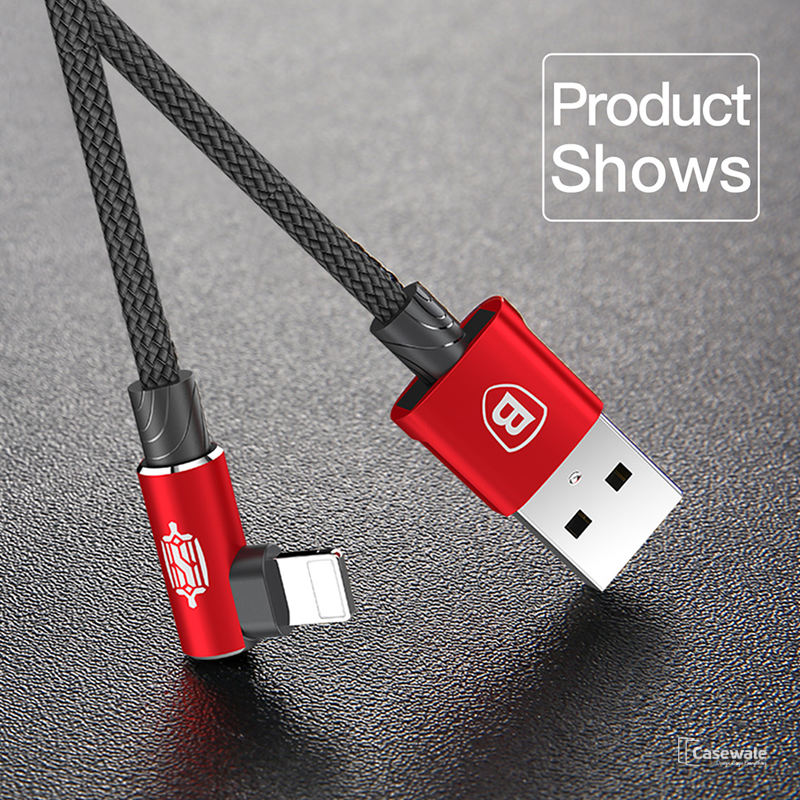Baseus 90 Degree L Type USB Cable For iPhone