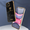 iPhone 12 Series Shiny Goat Design Electroplating Glass Case