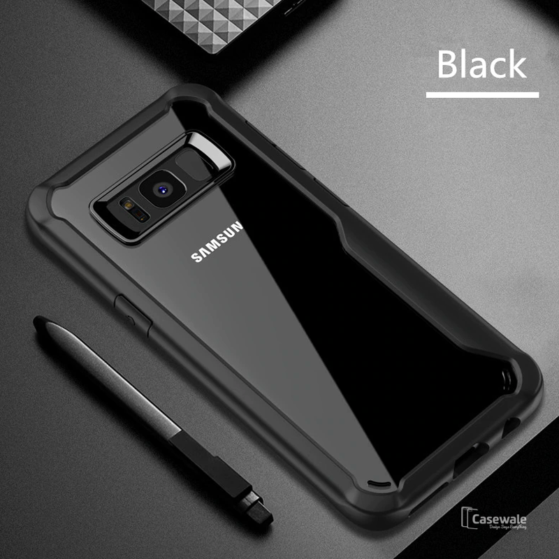 LUPHIE Shockproof Transparent Back Case for Galaxy S8/ S8 Plus