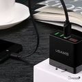 LED Display Max 2.4A EU/US Plug 3 Port USB Mobile Wall Charger for iPhone iPad