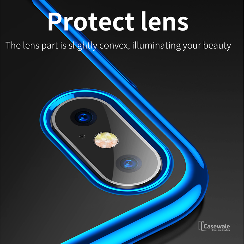 High-end Fashion Transparent Phone Case for iPhone XS Max