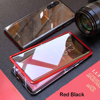 LUPHIE Double Glass 2nd Generation Magnetic Glass Case for Galaxy A50 [100% Satisfation Guaranteed]