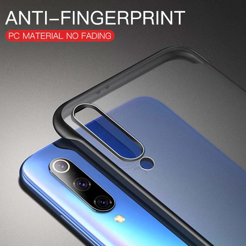Luxury Frameless Semi Transparent Ring Finger Case for Galaxy A50