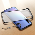 Luxury Frameless Semi Transparent Ring Finger Case for Galaxy A50