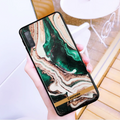 Glossy Agate Luxury Marble Case for Galaxy A70