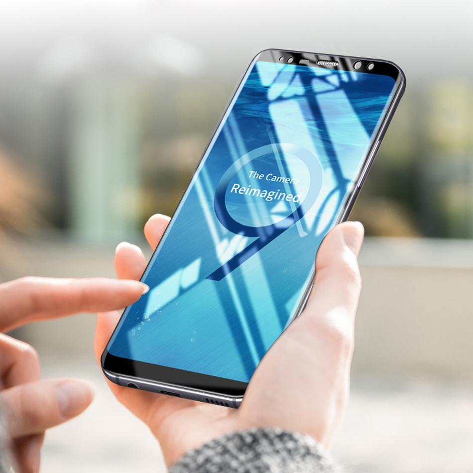 Original 5D Curved Edge Tempered Glass for Galaxy A9 2018