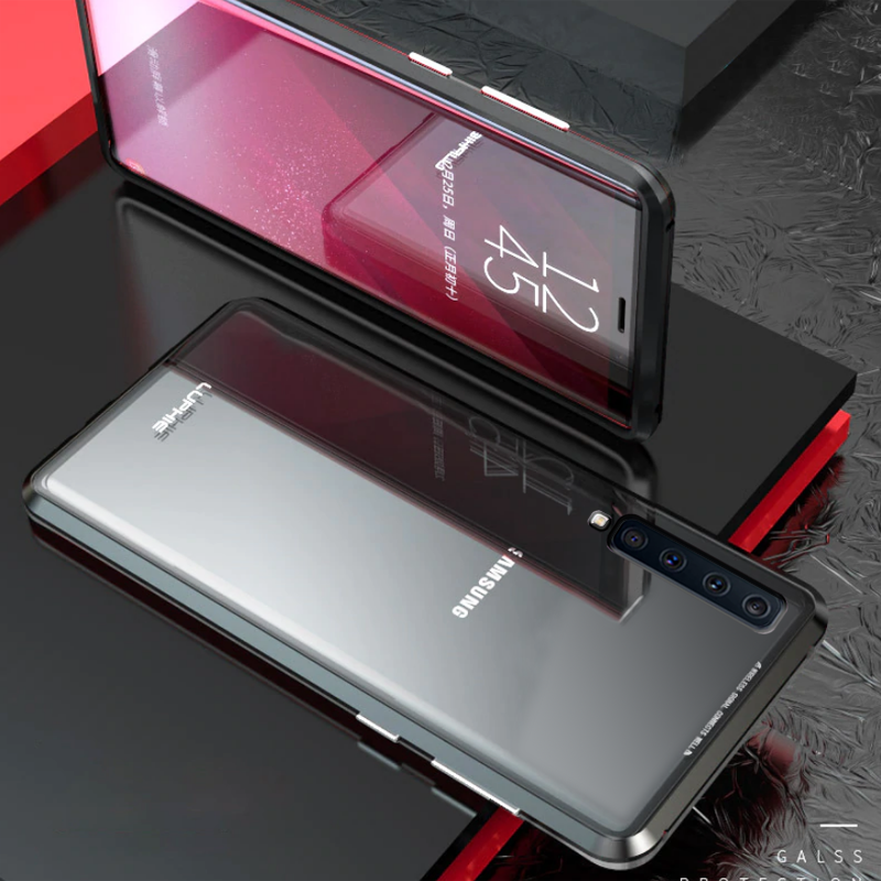 LUPHIE Double Glass 2nd Generation Magnetic Glass Case for Galaxy for A9 2018 [100% Satisfation Guaranteed]