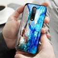 Luxury Artistic Marble Glass Case for OnePlus 7 / 7 Pro
