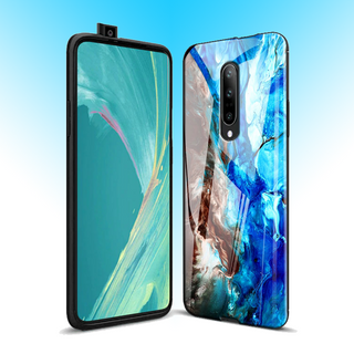 Luxury Artistic Marble Glass Case for OnePlus 7 / 7 Pro