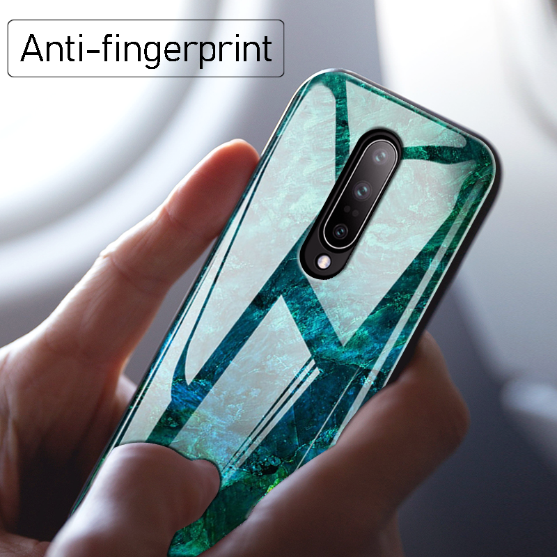 Luxury Artistic Marble Glass Case for OnePlus 7 / 7 Pro