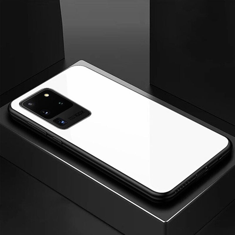 Luxury Tempered Glass Soft Edge Case for Galaxy S20 Ultra