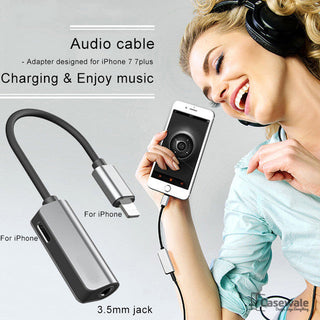 Audio Cable Adapter 3.5mm Headphone Jack for Apple iPhone 7/ 7 Plus