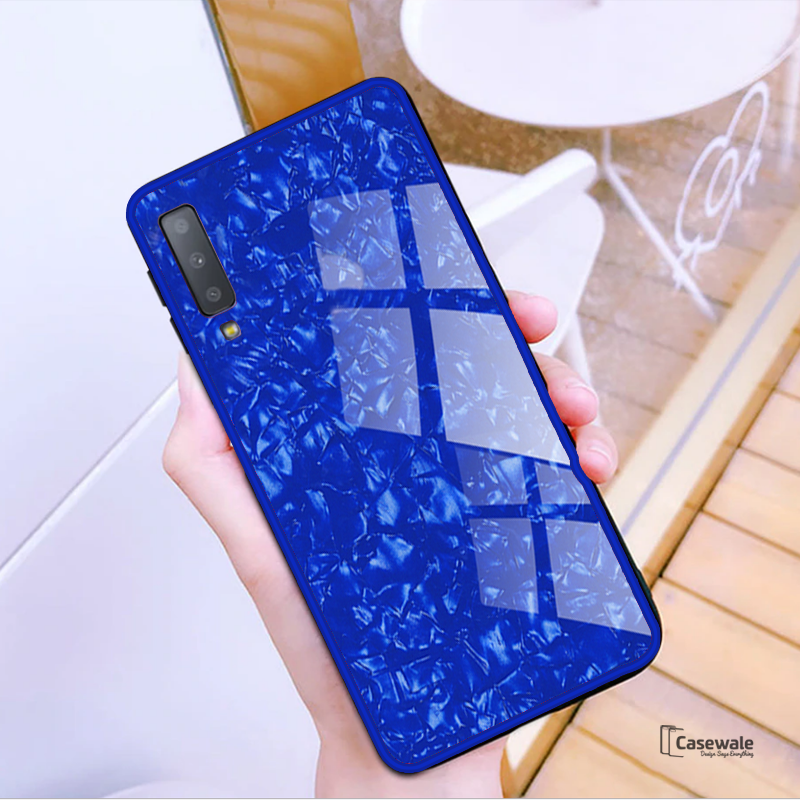 Luxury Marble Pattern Tempered Glass Case for Samsung Galaxy ( SALE )