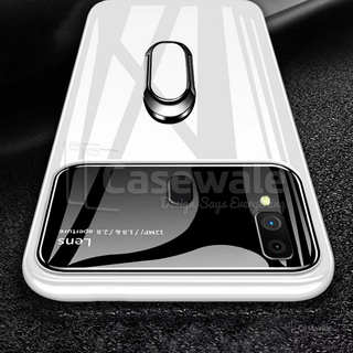 Luxury Mirror Effect Ring Bracket Case for Galaxy A20