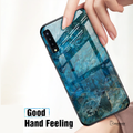 Luxury Artistic Marble Glass Case for Galaxy A50