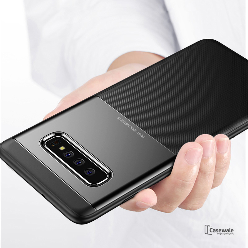 Luxury Armor Silicone Protective Case for Galaxy S10/ S10 Plus