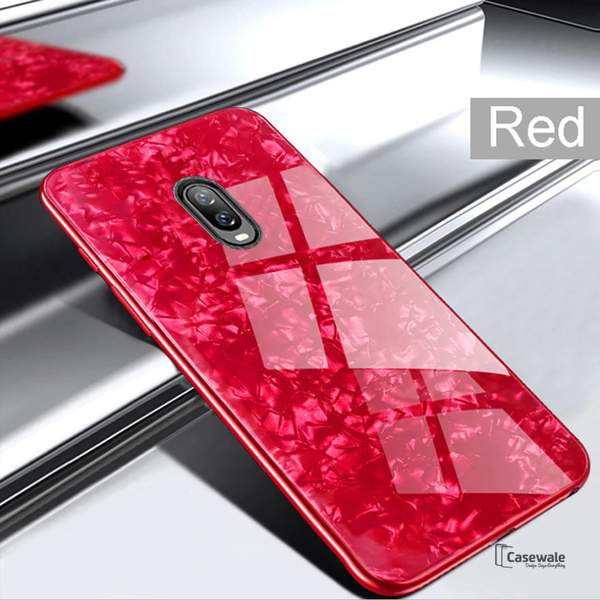 Luxury Marble Pattern Glass Phone Case for OnePlus 6T