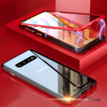 LUPHIE Double Sided Aluminum Metal Glass Case for Galaxy S10/ S10 Plus