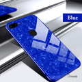 Luxury Marble Pattern Tempered Glass Case for Oppo F9