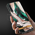 Glossy Agate Luxury Marble Case for Galaxy A9 2018