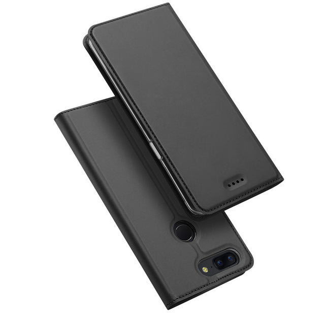 Luxury Leather Flip Case for OnePlus 5T