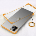 Luxury Frameless Semi Transparent Ring Finger Case for iPhone 11 Series