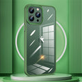 iPhone 14 Series Luxury Shockproof Acrylic Case with Metal Camera Protection