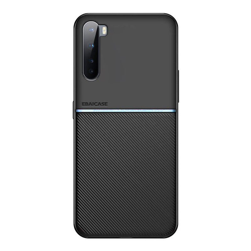 IQS Design Soft Leather Texture Case with Magnetic Car Vent for Oneplus Nord