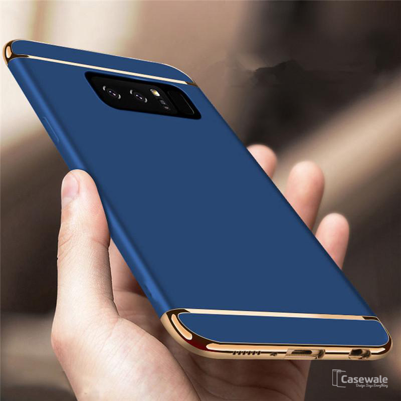Luxury Gold Plating 3 in 1 Back Case for Samsung Galaxy Note 8