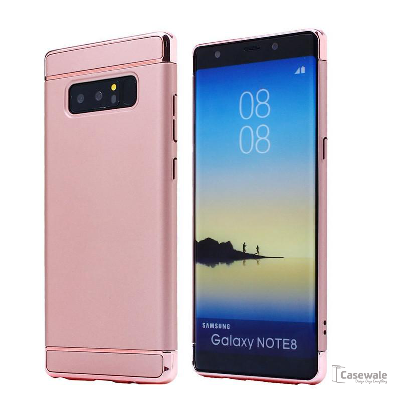 Luxury Gold Plating 3 in 1 Back Case for Samsung Galaxy Note 8