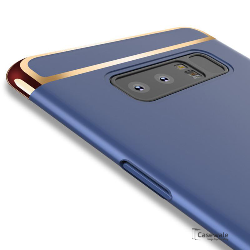 Luxury Gold Plating 3 in 1 Back Case for Samsung Galaxy Note 8